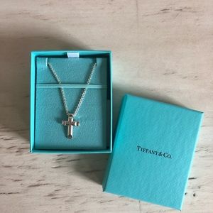 Tiffany & Co. Mens Sterling Silver cross pendant